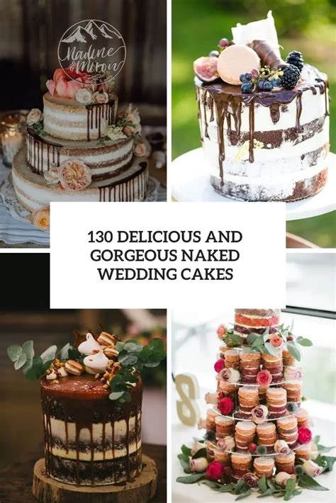 naked cake taufe|130 Delicious And Gorgeous Naked Wedding Cakes